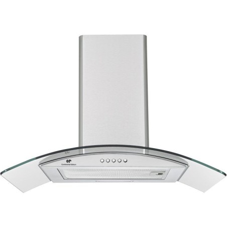Hotte décorative - CONTINENTAL EDISON - CEH60GS2 - Classe A - 60 x 47 x 50/84 cm - Inox / Verre