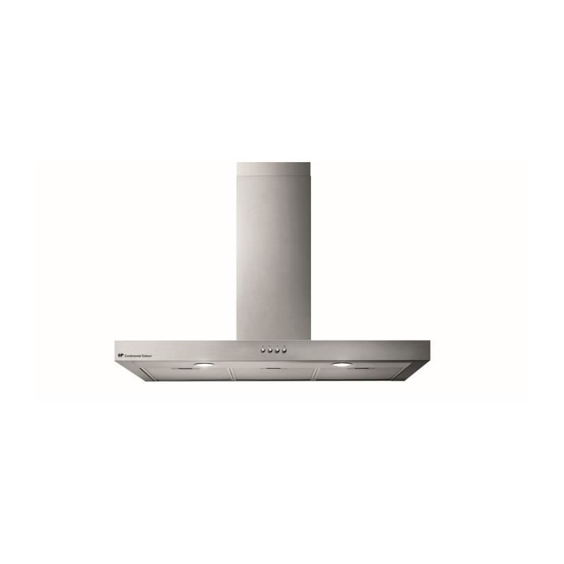 CONTINENTAL EDISON CEHD9058S dekorative Dunstabzugshaube aus Edelstahl – 90 cm