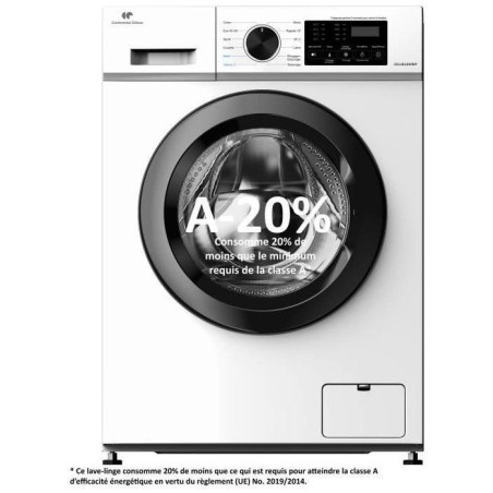 Lave-linge hublot CONTINENTAL EDISON CELL8120IWP - 8 kg - Induction...