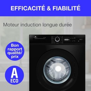 CONTINENTAL EDISON CELL7140IB Bullauge-Waschmaschine – 7 kg – Breit...