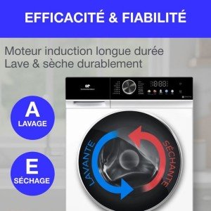 Waschtrockner - CONTINENTAL EDISON - CELS106W - 10 kg / 6 kg - Dire...