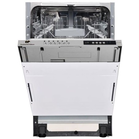Lave-vaisselle encastrable CONTINENTAL EDISON CELV1045FI-10 couverts - Largeur44,8cm - Classe D - 45 dB - Blanc