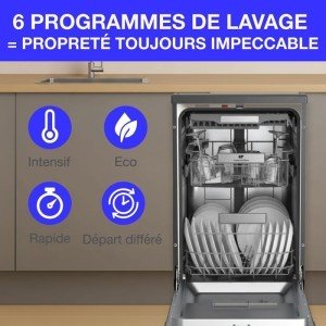 Freistehender Geschirrspüler - CONTINENTAL EDISON - CELV1145B - 11 ...