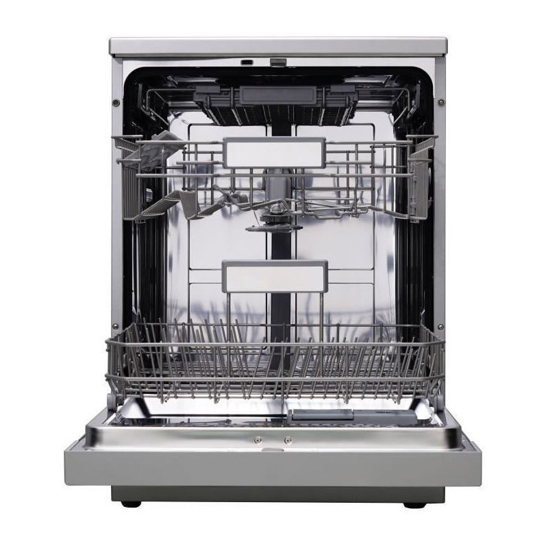 Lave-vaisselle pose libre CONTINENTAL EDISON CELV1544IXP - 15 couverts - 42dB-Silver