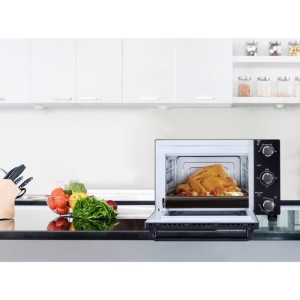 CONTINENTAL EDISON CEMF22B - Minifour électrique 22L noir - 1300W - Convection naturelle