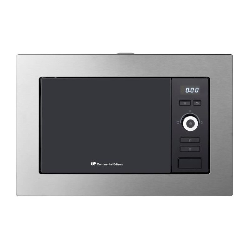 Four micro-ondes encastrable Grill CONTINENTAL EDISON MO20IXEG L59,5 x H38,8 cm x P34,35 cm 20L Inox