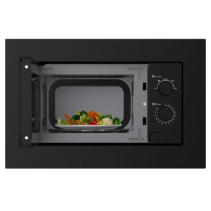 Einbau-Mikrowelle – CONTINENTAL EDISON – CEMO20EBM2 – 1280 W – B 59,5 x H 38,5 x T 35,3 cm – 20 l – Schwarz