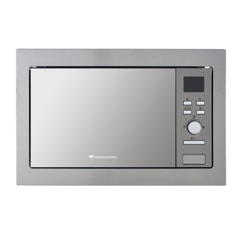 Micro-ondes grill encastrable CONTINENTAL EDISON CEMO25GE2 Silver L59,5 x H38,8 x P40 cm 25L