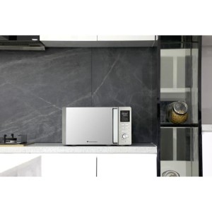 Combined microwave - Continental Edison - CEMO25SG13S3 - Silver - 25 L - Mirror door - 900 W - Grill 1000 W - Convection 1000 W