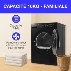 Seche-linge pompe a chaleur CONTINENTAL EDISON CESL10PCB2 - 10 kg -...