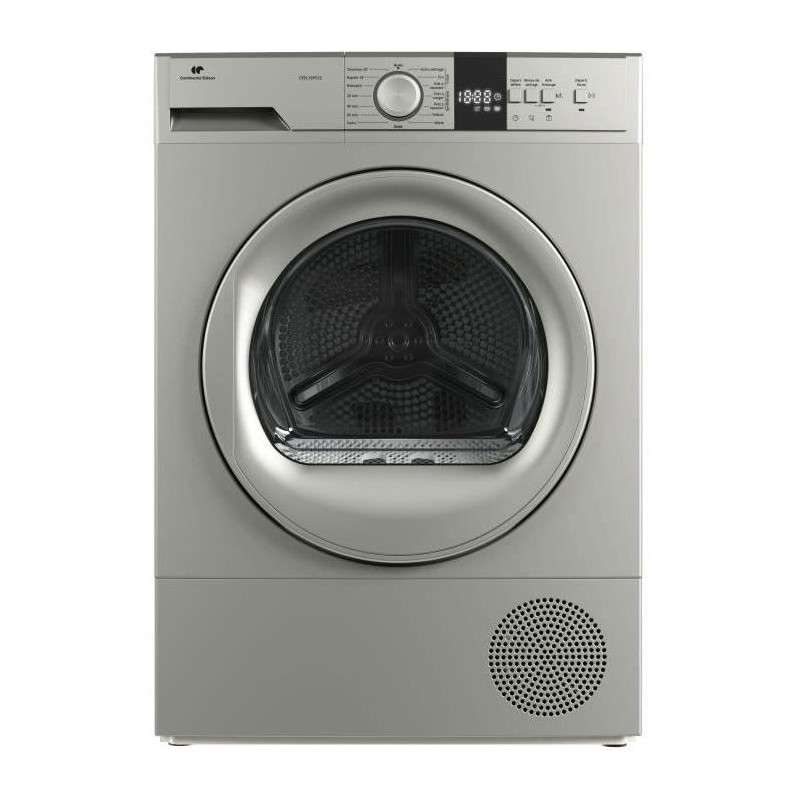CONTINENTAL EDISON CESL10PCS2 Wäschetrockner mit Wärmepumpe – 10 kg – 60 cm – Klasse E – Silber