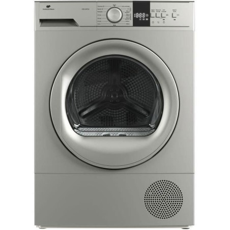 CONTINENTAL EDISON CESL10PCS2 Wäschetrockner mit Wärmepumpe – 10 kg – 60 cm – Klasse E – Silber