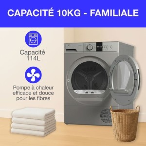 Seche-linge pompe a chaleur CONTINENTAL EDISON CESL10PCS2 - 10 kg -...