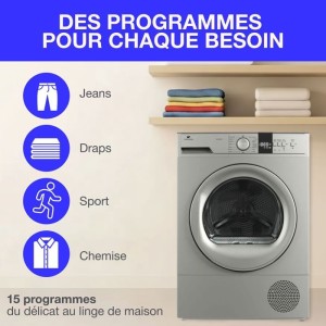 Seche-linge pompe a chaleur CONTINENTAL EDISON CESL10PCS2 - 10 kg -...