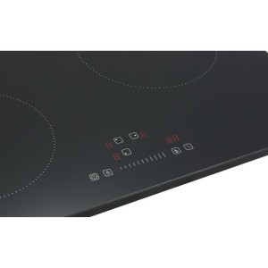 Plaque induction 3 foyers CONTINENTAL EDISON 6200W - 59 x 52 cm - 3 timers - 3 boosters - noir