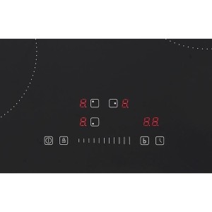 Plaque induction 3 foyers CONTINENTAL EDISON 6200W - 59 x 52 cm - 3 timers - 3 boosters - noir
