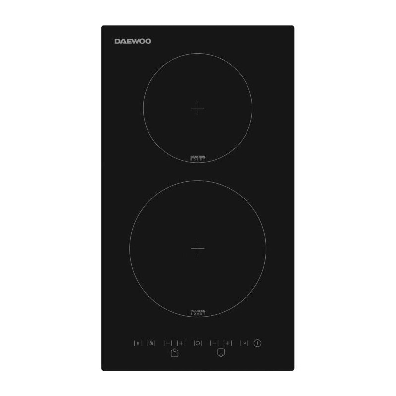 Plaque de cuisson a induction - DAEWOO - 2 foyers - 30 cm - BH3ITF25BNM - Noir