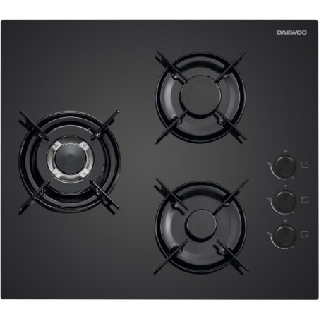 Gaskochfeld - DAEWOO - 3 Brenner - 60 cm - BH6GKR21BNL - Schwarz
