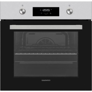 Four encastrable - Pyrolyse - Chaleur tournante - DAEWOO - BO6PR27MINL - Inox / Noir - Porte froide - 59,5 x 57,5 x 59,5 cm