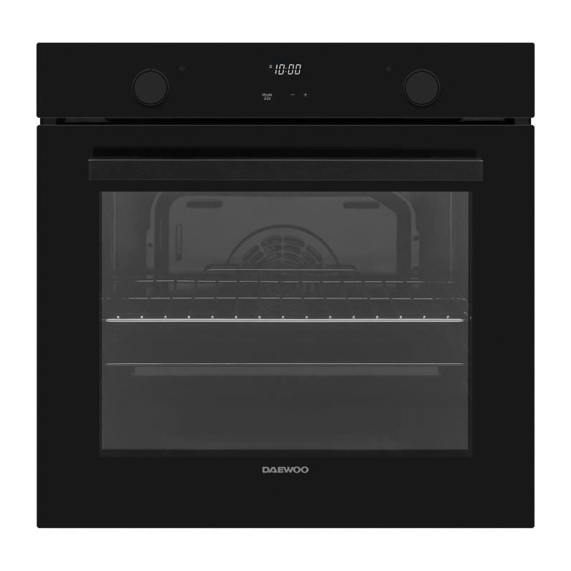 Einbaubackofen – Pyrolyse-Selbstreinigung – Umluftfunktion – DAEWOO – BO7PR28GBNM – Schwarz – Kalte Tür – 59,5 x