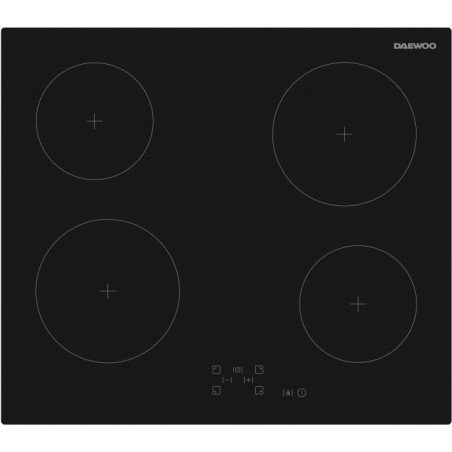 Cerankochfeld - DAEWOO - 4 Brenner - 60 cm - BH6VTF27BNM - Schwarz