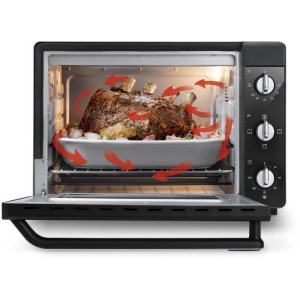 Mini-Backofen – Umluft – DELONGHI – EO 40112.BK – Schwarz – Doppelv...