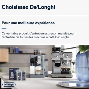 DELONGHI DLS C200 Détartrant EcoDecalk Mini 2x100ml pour toutes les machines a café Delonghi