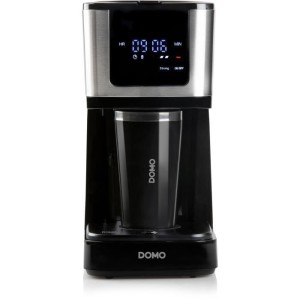 Filter coffee maker - DOMO - DO733K - 900 W - 4 to 10 cups - LCD screen - 3 intensities - Black