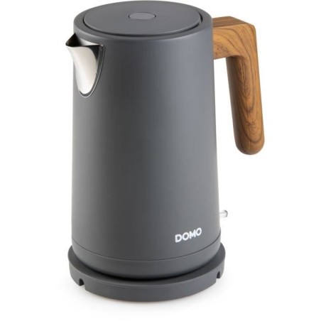 Wasserkocher - DOMO - DO9268WK - 2200 W - 1,7 L - 360°-Sockel - Schwarz / Holz