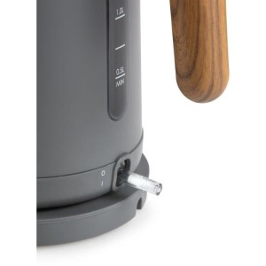 Wasserkocher - DOMO - DO9268WK - 2200 W - 1,7 L - 360°-Sockel - Schwarz / Holz