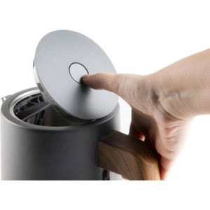 Wasserkocher - DOMO - DO9268WK - 2200 W - 1,7 L - 360°-Sockel - Schwarz / Holz