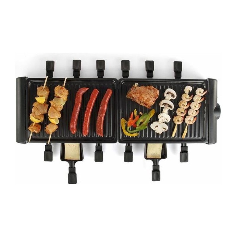 LIVOO DOC185 Raclette Set 12 Personen - Schwarz