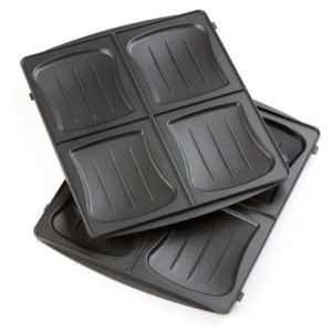 Appareil a croque-monsieur DOMO - DO9046C - Surface cuisson extra large 27 x 32cm - Plaques amovibles - 1200W