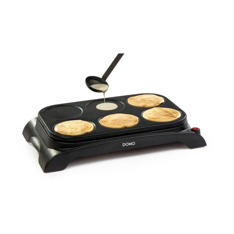 Crepiere DOMO Family Crepes - DO8709P - 6 personnes - Revetement Antiadhésif - 1000W