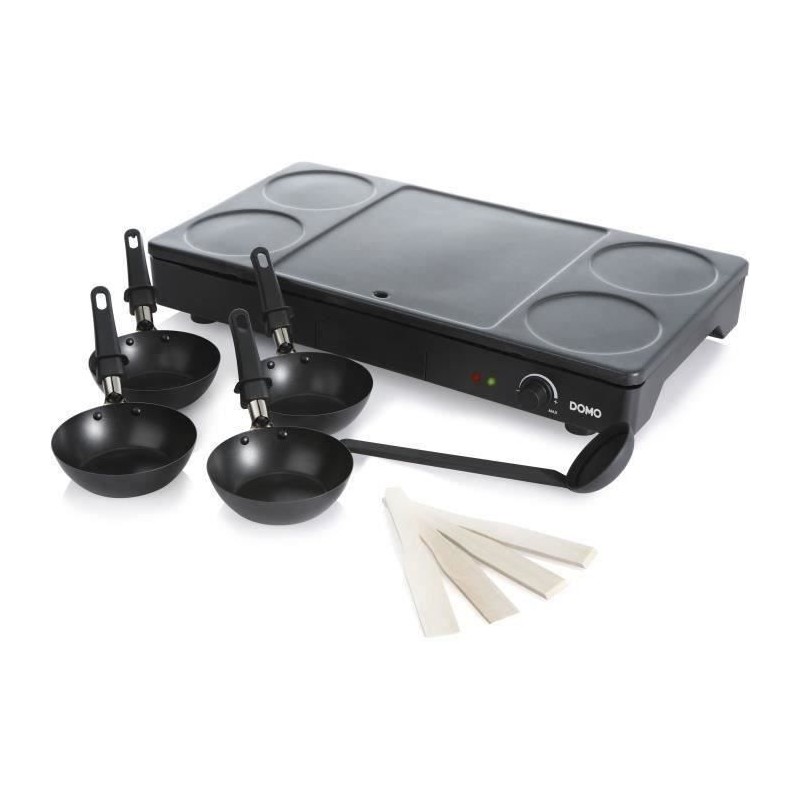 Set Gourmet DOMO - Crepiere/Wok - 4 personnes - 1000W - DO8712W