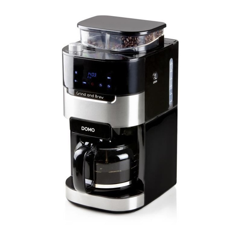 DOMO DO721K - 1.5L coffee maker - 12 cups - LCD screen, touch butto...