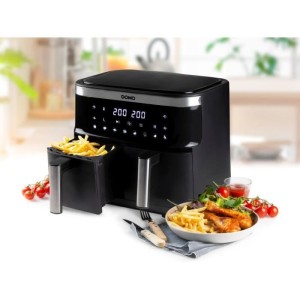 Domo hot air fryer - Do537fr - 2 x 4 L - 85 ° A 200 ° - 8 Automatic...