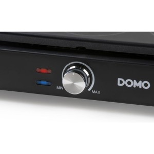 Crepiere - DOMO - DO8717P - 1000 W - Pour 6 crepes de Ø 11,5 cm - Thermostat réglable - Noir / Bois
