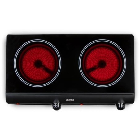 Plaque de cuisson - DOMO - 2 feux - 50,2 x 29,4 x 6,7 cm - DO339KP