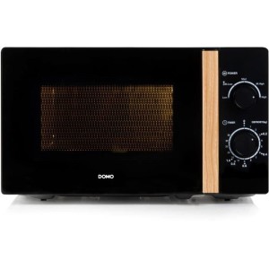 Four micro-ondes DOMO DO2820 - 20L - 700W - Minuterie 35mn - Fonction décongélation - L44 x P35,8 x H 25,8 cm - Noir finition