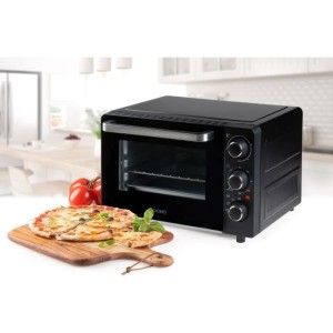 DOMO DO807GO Mini-Back- und Snackofen – 20 l – Schwarz – 1300 Watt –