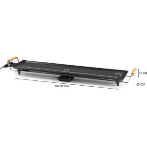 XXL Plancha - DOMO - DO8313TP - 1800 W - 90 x 22 cm - Schwarz |  Gr...
