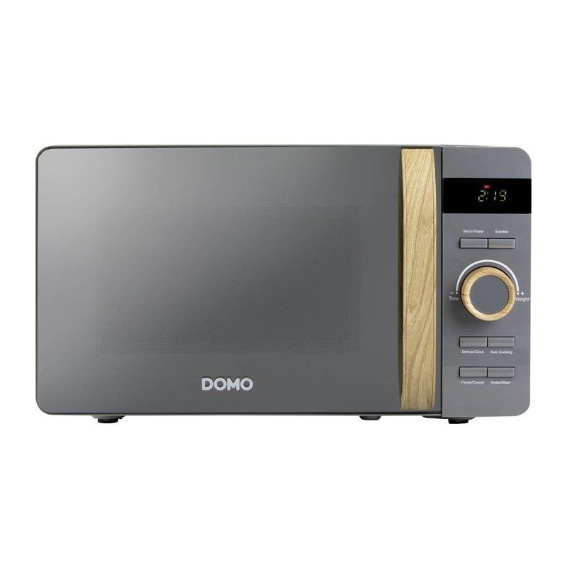 Mikrowelle - DOMO - DO3420 - Grau mit Holzoberfläche - L45,1 x T34,...