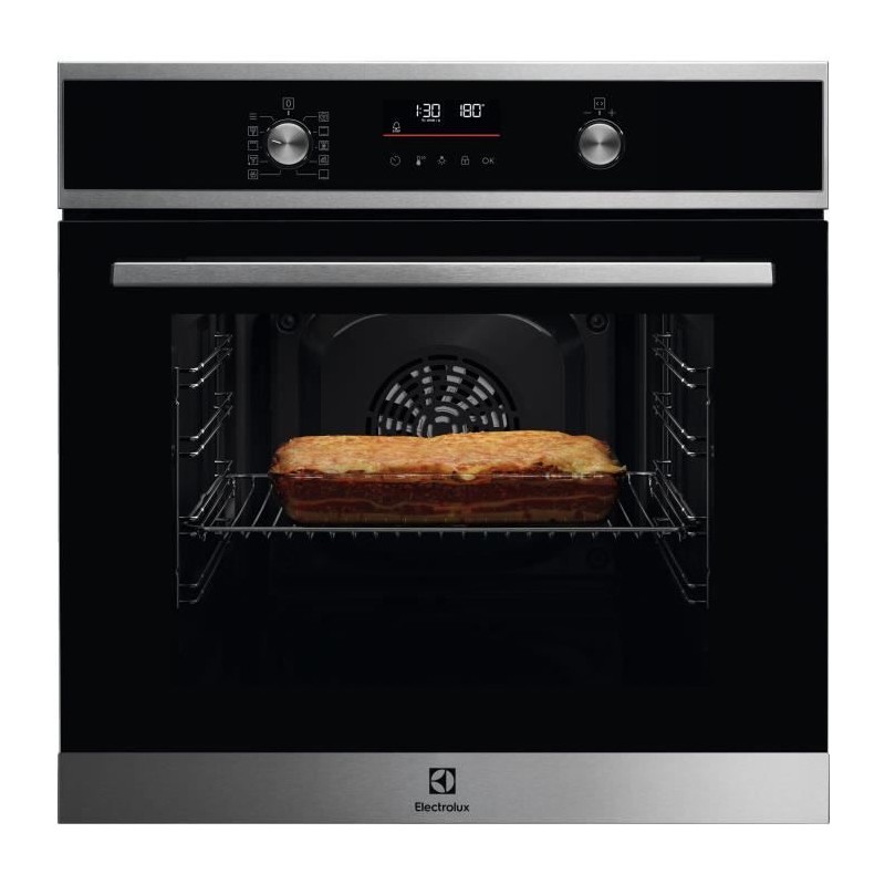 Four ELECTROLUX EOF6P56BX - Chaleur tournante pulsée - Pyrolyse - Porte froide - 25 recettes pré-programmées