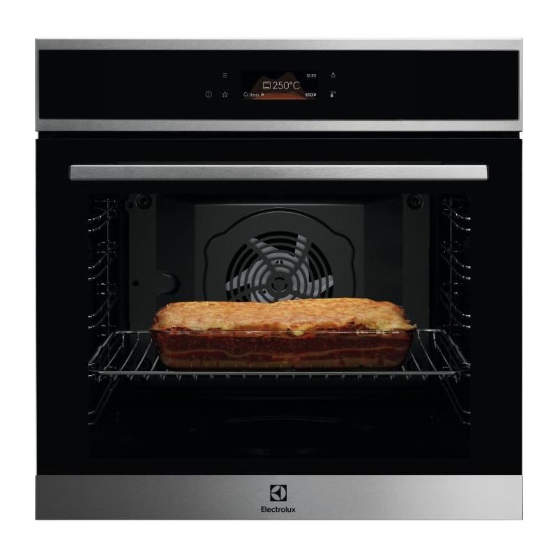 Four Pyrolyse - Chaleur tournante pulsée - ELECTROLUX EOF8P08X - 99 recettes automatiques - Interface tactile - Porte froide
