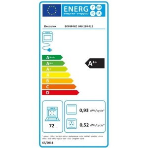 Einbaubackofen - Pyrolyse - Umluft - ELECTROLUX - EOF6P46Z - Schwarz - Kalte Tür - 59,4 x 59,6 x 56,9 cm