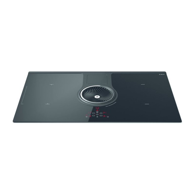 Table induction ELICA PRF0120978A NikolaTesla BL/F/83 - 4 foyers - Commandes tactiles - Extraction intégrée - Noir brillant