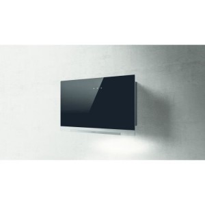 Dunstabzugshaube - ELICA - Aplomb - BL/A/60 - 58,8 x 65,5-99 x 25 cm - Schwarzes Glas / Anthrazitgrau