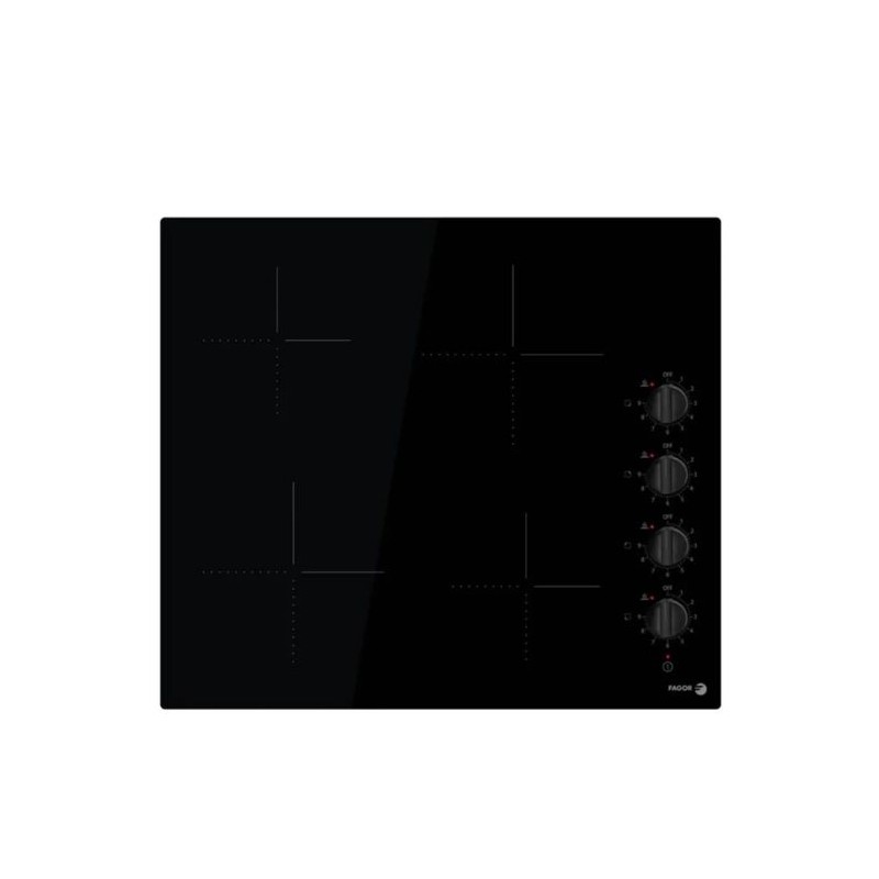 Table Vitrocéramique - FAGOR - FAVM3540 - 4 plaques de cuisson - Noir - 56 cm x 49 cm