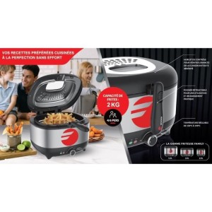 Elektrische Fritteuse – FAGOR – FG2310 – 3,5 l – 1800 W – Anti-Geruchsfilter – Stahlgehäuse